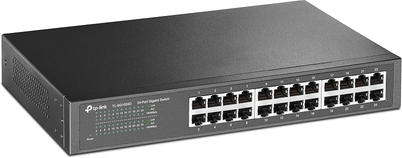 TP-Link TL-SG1024D 24-Port Gigabit Network Switch Desktop Rackmount 1000Mbps