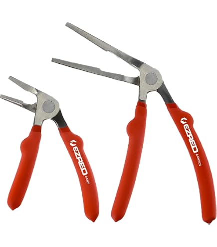 HAZET 1847-1 230 mm Pliers for Axle Boot Clamps - Nickel-Plated