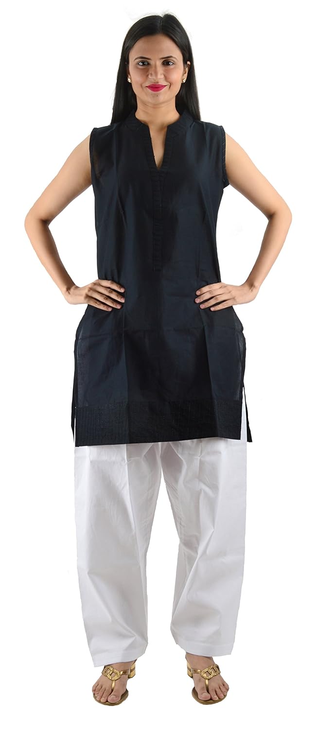 neha fashion [neha fashion] women's cotton salwar (white_free size)