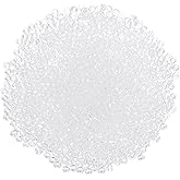 uxcell 2000 Pcs Glass Seed Beads Bulk, 1.5mm Mini Glass Bugle Beads for DIY Earrings, Necklaces, Bracelets, Jewelry Making, Clear White