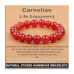 AD Beads Handmade Gemstone Stretch Elastic Bracelet