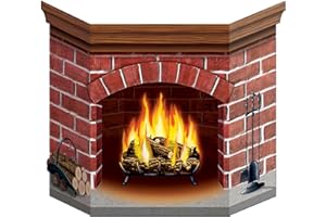 BEISTLE DollarDays Brick Fireplace Stand-Up Case Pack 12