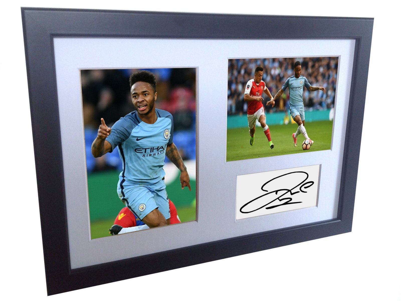 Kitbags & Lockers A4 Signed Raheem Sterling Manchester City Autographed Photo Photograph Picture Frame Gift 12x8