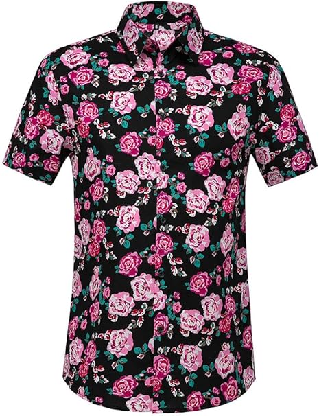 slim fit hawaiian shirts amazon