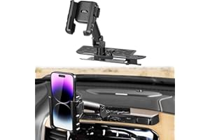 JOYTUTUS Metal Dash Platform Phone Mount Compatible with 2019-2025 Ram Phone Bracket Expansion Platform