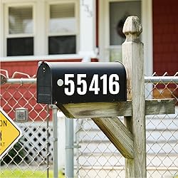 6 Sheets Mailbox Numbers Stickers, 3 inch Self