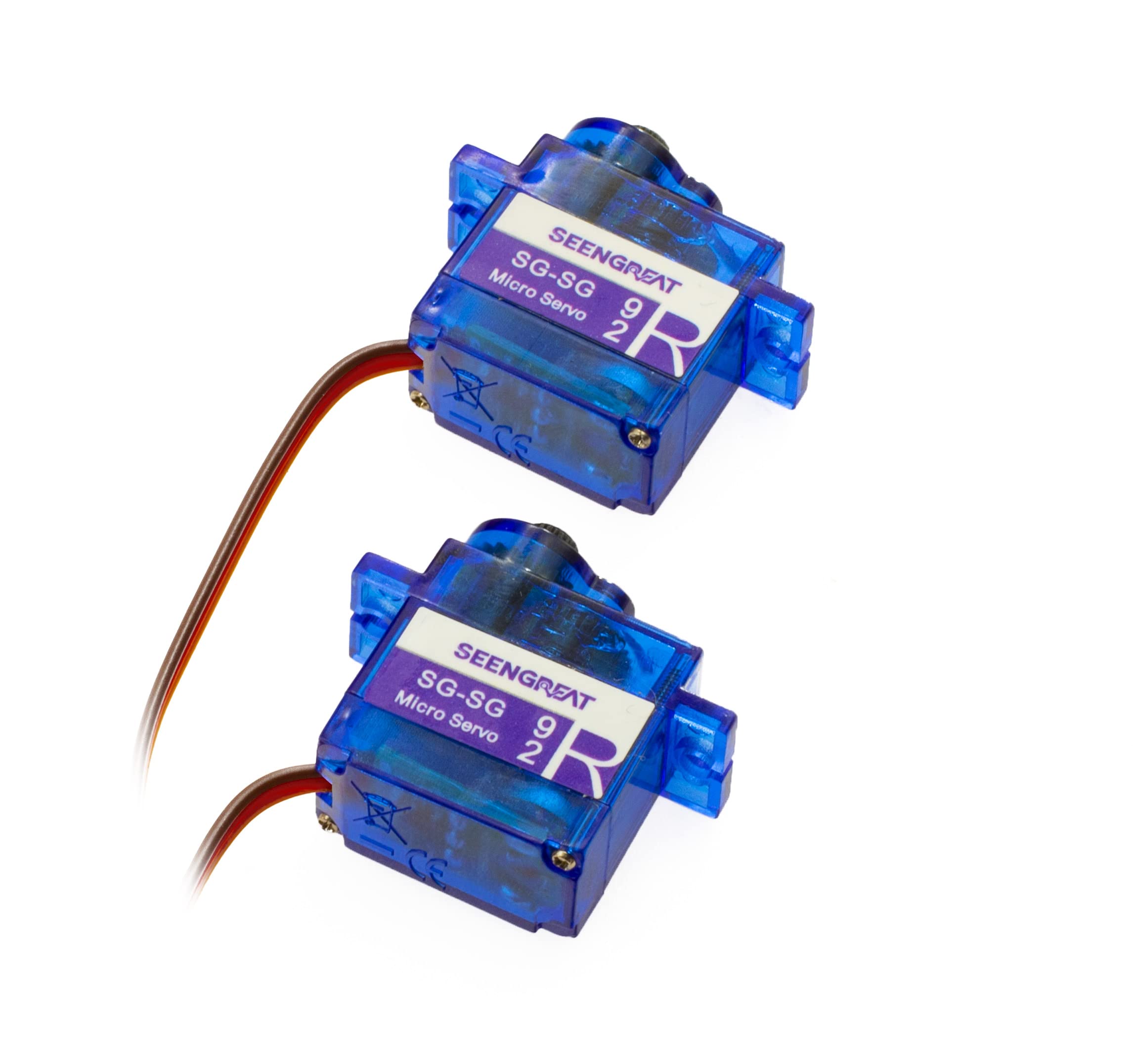 SEENGREAT SGSG-92 Servo SG-SG 92 Micro Digital Servo 9 g with Nylon Carbon Fibre Gears High Precision Gear High Torque Servo for RC Aeroplane Helicopter Controlled Car Boat 2 Pieces Servos — image 1