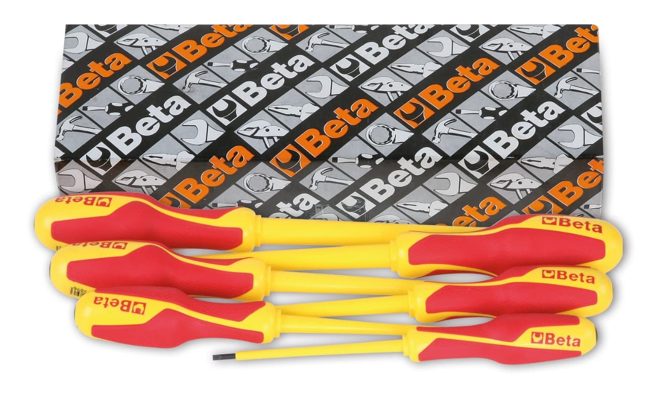 Beta 12790751 Model 1279 MQ/S4 Screwdrivers for Cross Head, Pozidriv-supadriv Screws, 1000v Vde, 4 Pieces