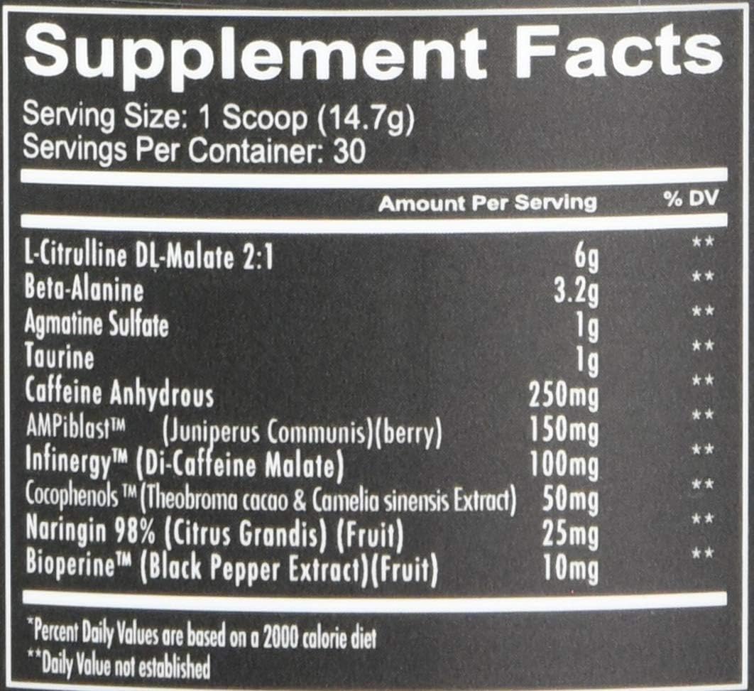 Redcon1 Total War - Pre Workout, 30 Servings, Boost Energy, Increase Endurance and Focus, Beta-Alanine, 350mg Caffeine, Citrulline Malate, Nitric Oxide Booster - Keto Friendly (Rainbow Cnady): Health & Personal Care
