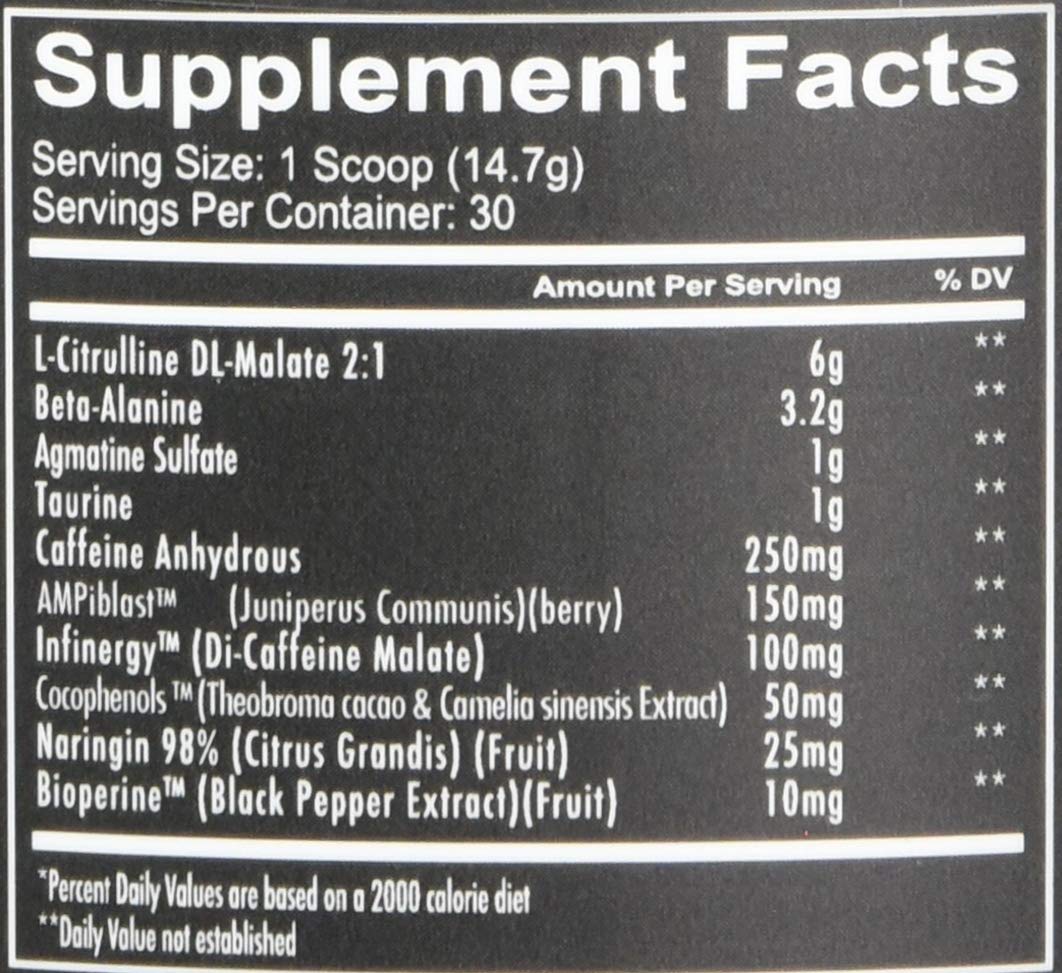 REDCON1 Total War Pre Workout, Rainbow Candy, L Citrulline, Malic Acid, Green Tea Leaf Extract for Pump Boosting Pre Workout for Women & Men - 3.2g Beta Alanine to Reduce Exhaustion, 30 Servings