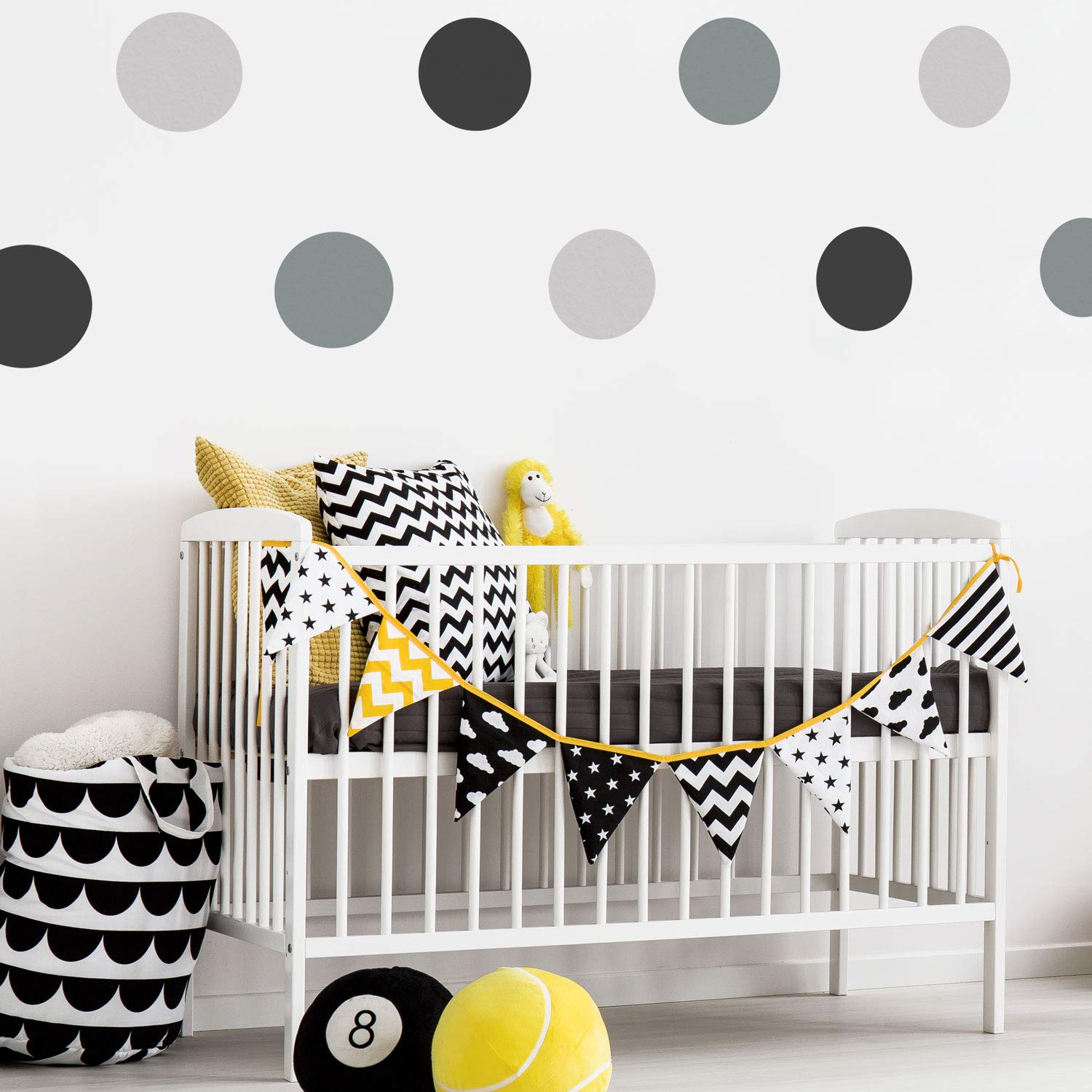 Circle Wall Stickers | Lots of Colours Options Available | Perfect for a Baby's Nursery or Child's Bedroom