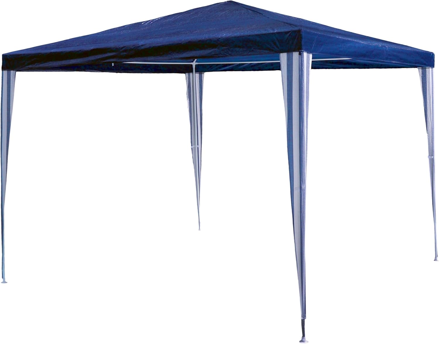 Amazon De Sonlex Garten Pavillon 3 X 3 M Wasserdicht Inklusive Heringe Abspannseile Eckverbinder Material Pe Plane 110 G M Metallgestange Lackiert Stecksystem Montage Ohne Werkzeug Blau