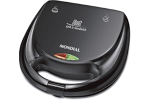 MONDIAL Sanduicheira Fast Grill & Sandwich, Preto, 750W, 220V - S-12