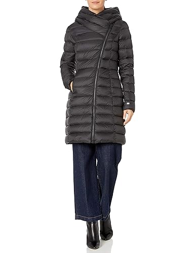 Soia Kyo Women's KARELLE-N Ladies Down Coat, Wide Hood, Black
