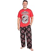 Marvel Deadpool and Wolverine Mens Pajama Set, Soft Comfy Loungewear PJ Set - Gifts for Men