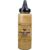 Terrapin Ridge Farms Honey BBQ Aioli Sauce – Sweet and Savory 8.5 Ounce Squeeze Bottle