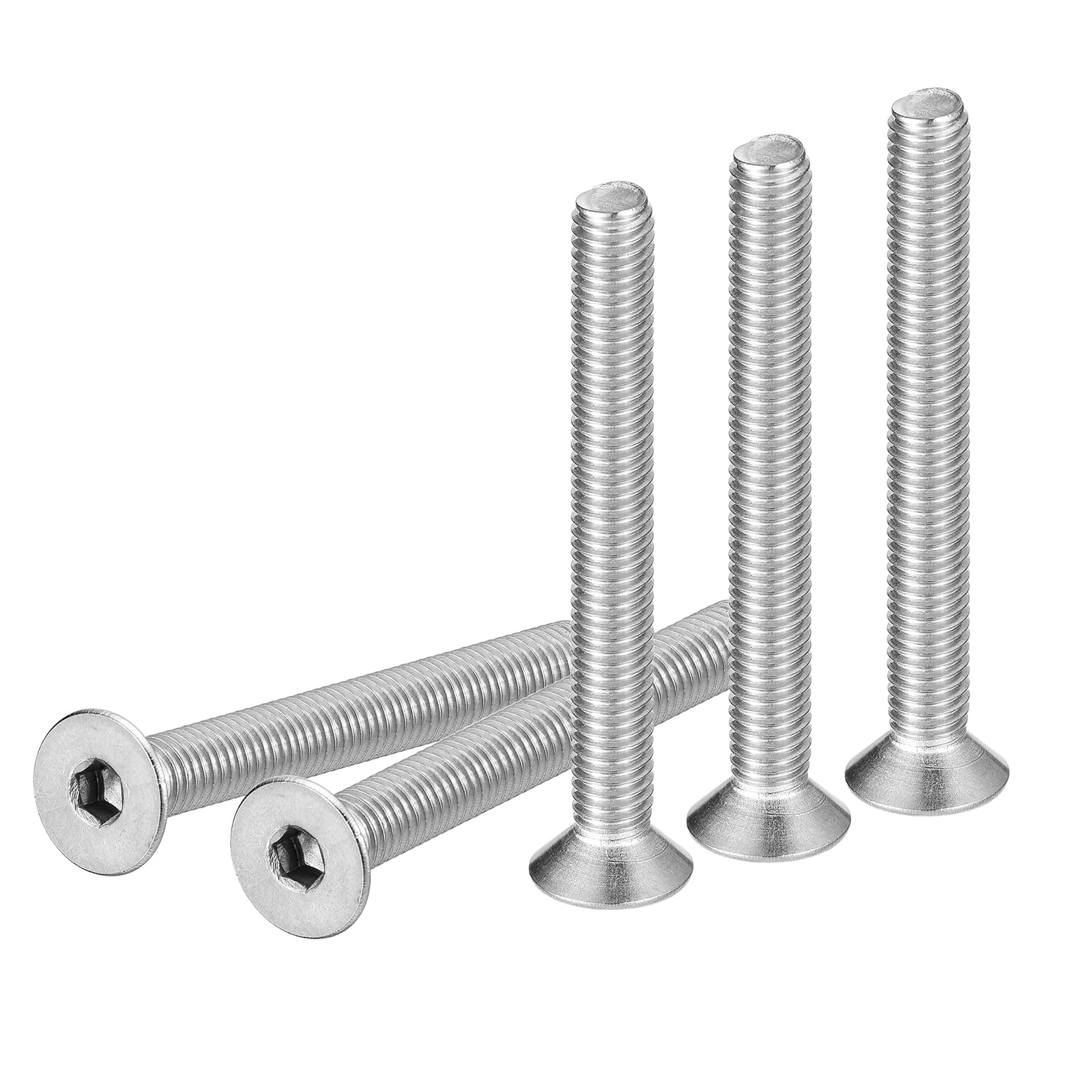 DTGN M5-0.8 x 45mm Flat Head Socket Cap Screws, 20 Pack 304 Stainless Steel Hex Socket Flat Head Screws, Full Thread, Countersunk Bolts — image 1