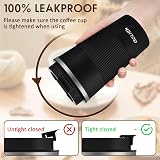 Aolieh Travel Mug 510 ml Insulated Stainless Steel with Leak-Resistant Lid Black view 4