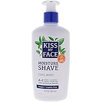 Kiss My Face 4-in-1 Moisture Shave, Cool Mint 11 oz