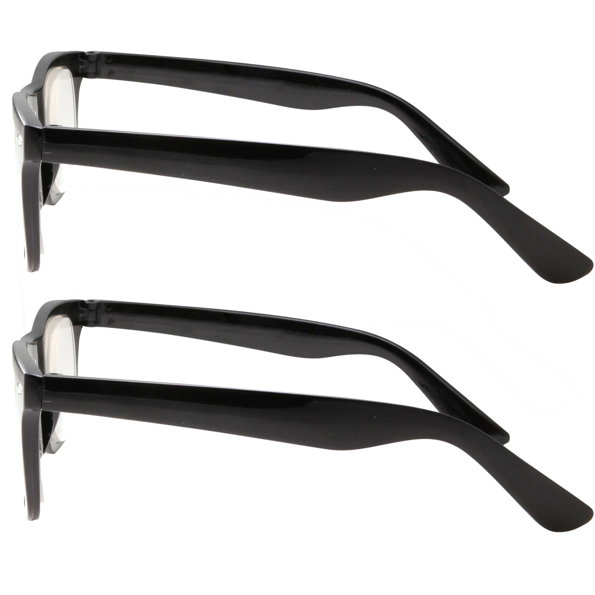 2 Pack High Magnification Reading Glasses Strong Power Readers 4.006