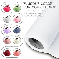 Horbaunal White Chiffon Fabric by The Yard, 1 Yard