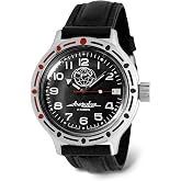 VOSTOK | GRU Main Intelligence Agency Amphibian Automatic Self-Winding Russian Diver Wrist Watch | WR 200 m | Amphibia 420867 | Fashion | Business | Casual Men's Watches