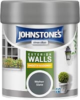 Johnstone's Exterior Smooth Masonry Paint Tester Pot Moher Slate 225ml view 1