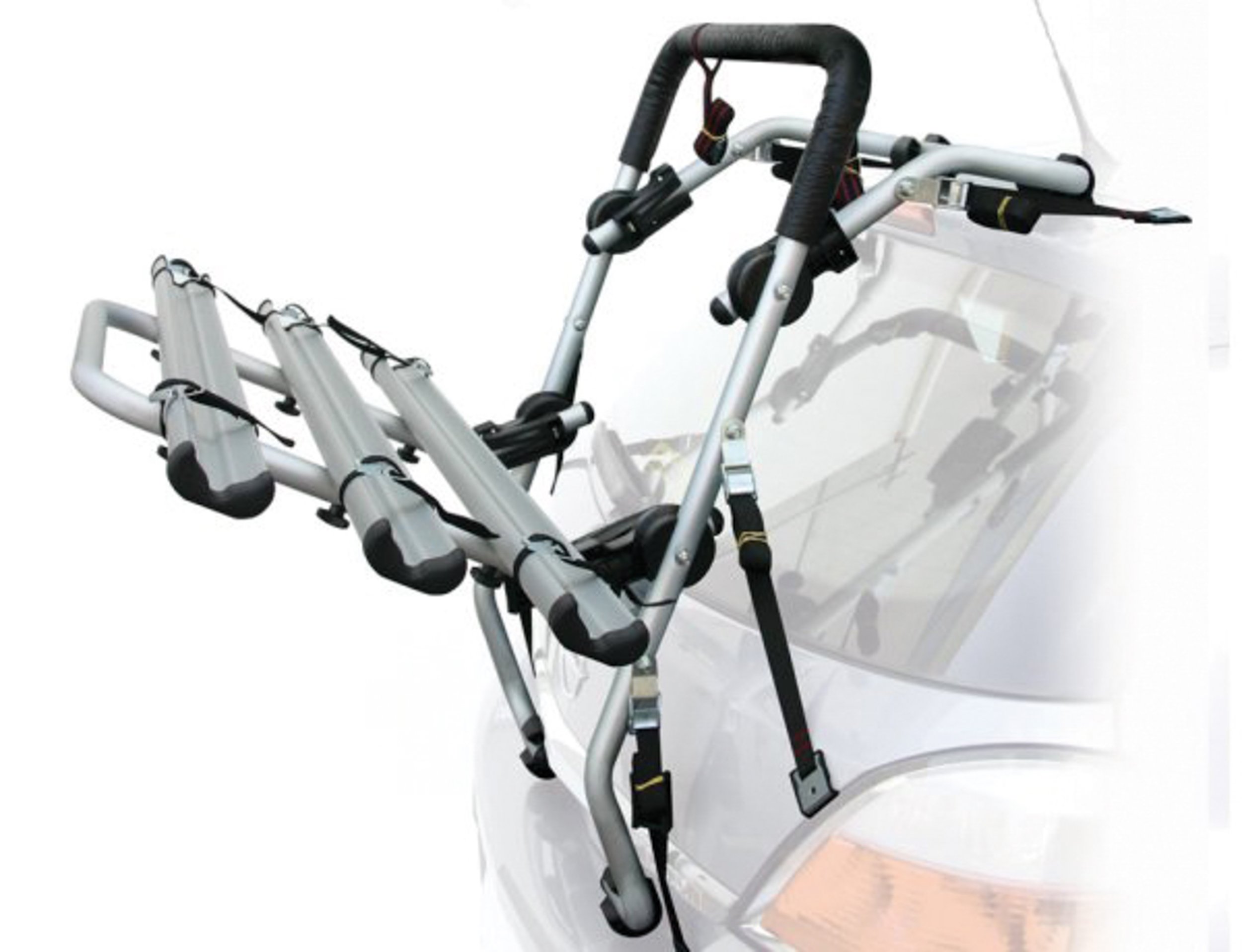 PERUZZO REAR CAR CYCLE RACK. PADUA 3 ALUMINUM BIKES