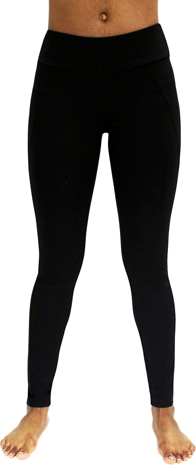 Vicinity Women's Leggings Ponte Pants with Diagonal Seaming Details