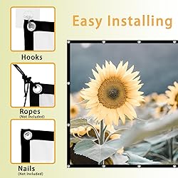 100 Inch Projector Screen, VenirCool Portable