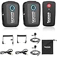 Saramonic Blink500 2.4GHz Wireless Microphone System, Dual-Channel, 164ft Range, Compatible with DSLR, Mirrorless, Video Cameras, Mobile Devices