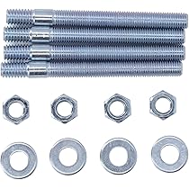 Kit De Goujons Et Entretoises Pour Carburateur 2 Pouces - Filetage 5/16", Pour Collecteur D'Admission, Améliore L'Étanchéité - 6