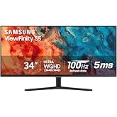 Samsung 34-inch QHD Black 100Hz 5ms LED FreeSync High Resolution Monitor (LS34C50DGANXZA) - [Canada Version] (2023)