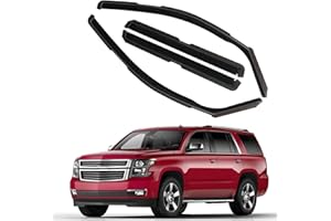CHYKORLA in Channel Rain Guards Fit for 2015-2020 Chevy Tahoe/GMC Yukon/Cadillac Escalade, Durable Window Wind Deflectors, Vent Window Visors Shades Shield, 4PCS
