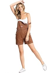 Revolt Women's Juniors Classic Twill Short Overalls
