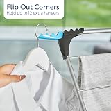 Minky 3 Tier Clothes Airer Folding Corners Silver view 4