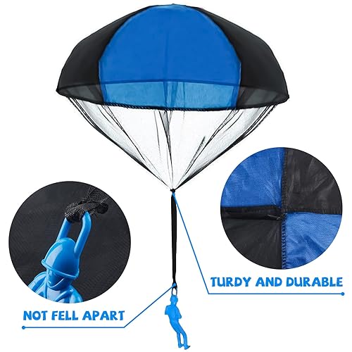 CLUEWR Pack Parachute Toys for Kids, Tangle Free Throwing Hand