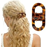 Magnetic Hair Clips for Women, Strong Hold No Slip, 2 in 1 Hair Clips Sets, Invisible Hairpins, Fashion Minimalist Hair Accessories Suitable for All Hair Types, valentines day gifts (1, Amber)