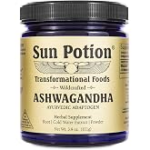Sun Potion Ashwagandha Root Extract Powder 111g | Withania Somnifera Adaptogen, Wildcrafted Herbal Supplement, Stress Support, Balance &amp; Vitality, For Tea, Coffee &amp; Smoothies