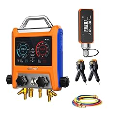 Elitech Digital 4 Valve Manifold Gauge HVAC with