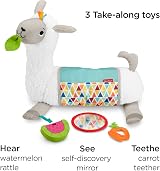 Fisher-Price Grow-With-Me Tummy Time Llama Baby Toy view 3