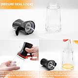 PLACHIDAY Olive Oil Sprayer 180ML Glass Bottle with Brush - Black view 4