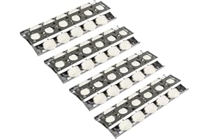 Leship Parts for BBQ Galore Turbo STS, Elite,Capt'n,Classic and Nexgrill Gas Grills,Fit for 720-0057,CG3CKW,CG3TCN Grills,Stainless Steel Locked-in Briquette Trays (16 1/2" x 6 1/2")(4-Pcs)