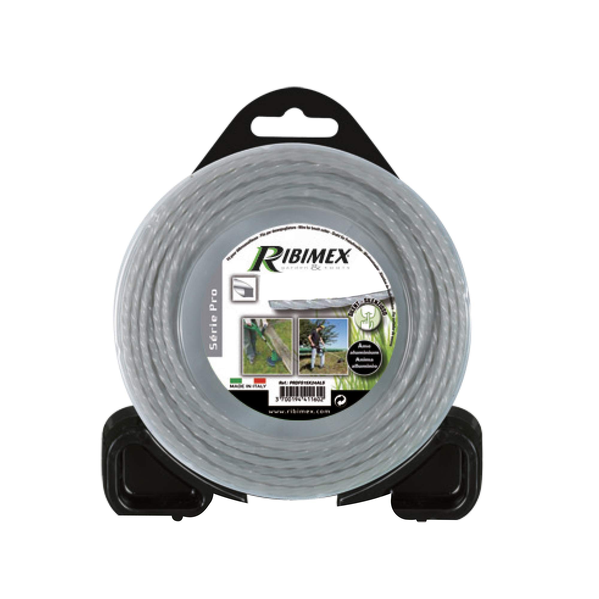 Ribiland PRDFS15X24ALS Aluminium Square Wire Spool, 2.4 x 15 m, Silver