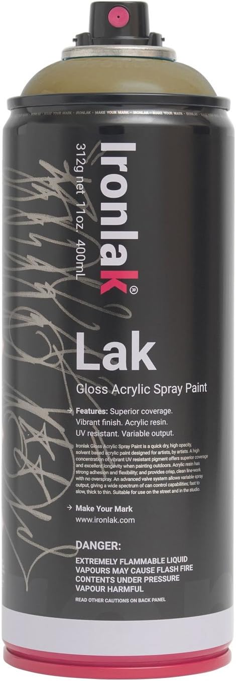 Ironlak Spray Paint, 400ml, Oat