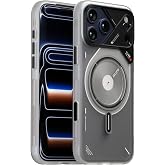 Aulumu A17 iPhone 17 Pro Max Magnetic Thermal Case | CoolHyper | with Camera Control | IMD Technology | Compatible with Magsafe | Touch Translucent White