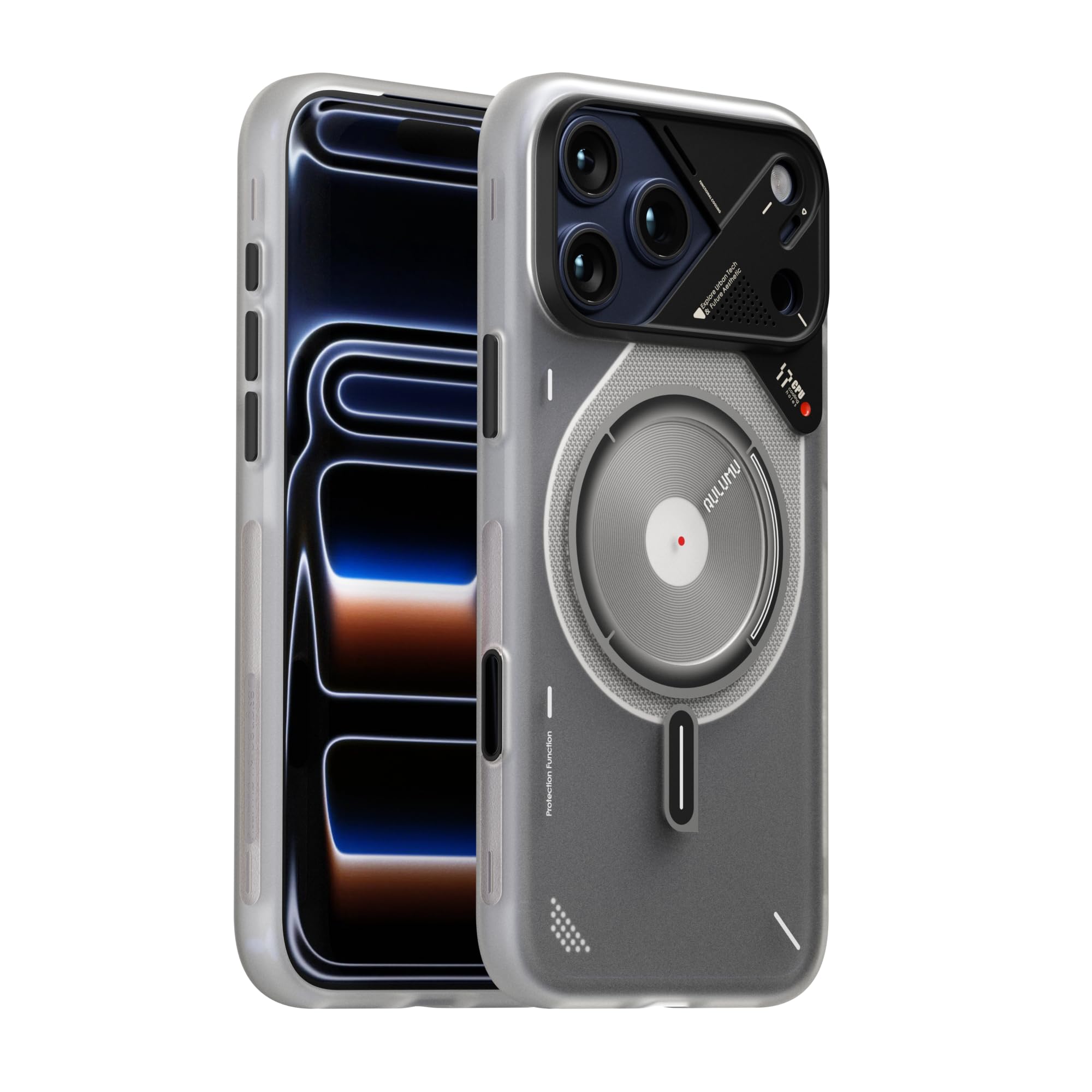 Photo 1 of Aulumu A17 iPhone 17 Pro Max Magnetic Thermal Case | CoolHyper | with Camera Control | IMD Technology | Compatible with Magsafe | Touch Translucent White