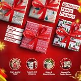 Karrma Ltd 4 x 4M Christmas Wrapping Paper Roll Kraft Tartan Festive Gift Wrap view 4