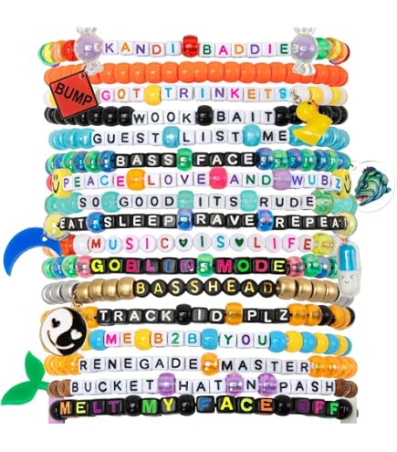 Hed Kandi 4枚セット ハウス レコード Amazon.com: KANDI BAR 'Good Vibes' Collection (37 Rave Bracelets