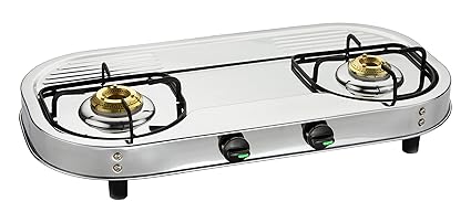 Butterfly LPG Stove, 2 Burners, Silver (L3500A00000)